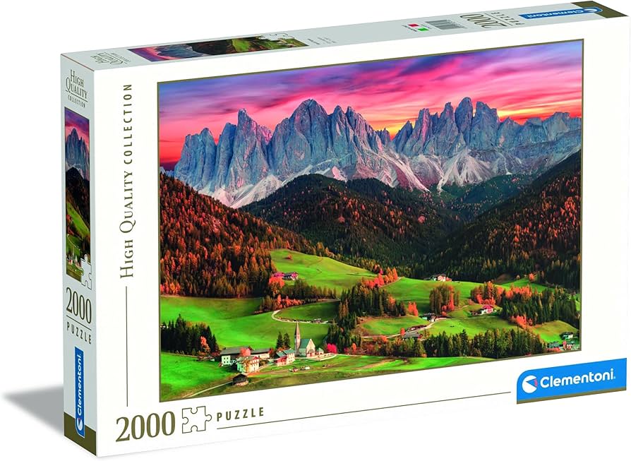 Amazon.com: Clementoni 2000 el. HQ Val di Funes [Puzzle] : Toys
